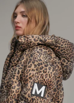 Abrigo acolchado forro contraste