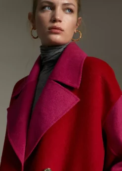 Abrigo bicolor handmade