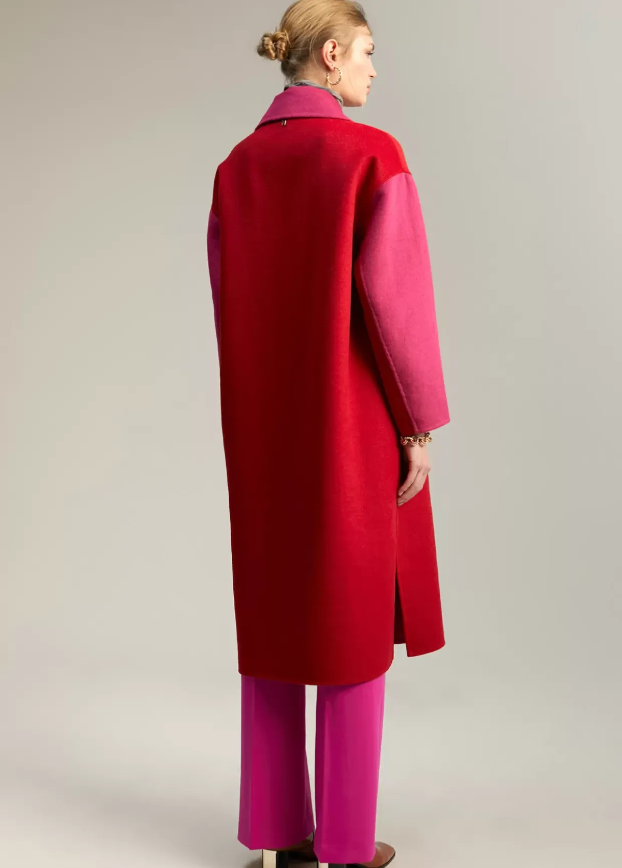 Abrigo bicolor handmade