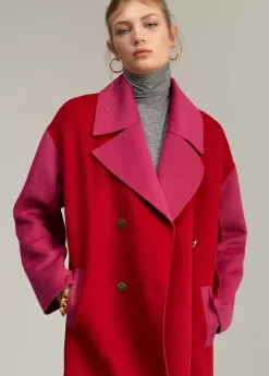 Abrigo bicolor handmade