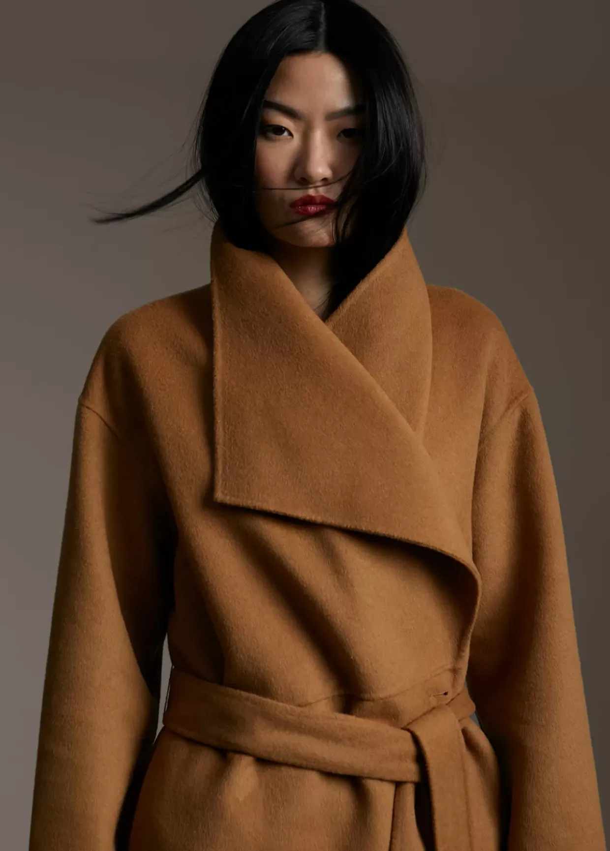 Abrigo monocolor handmade