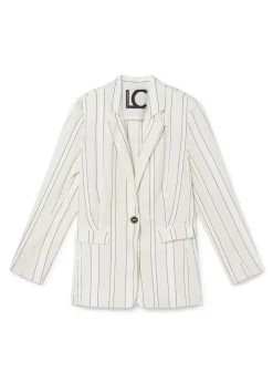 Americana blazer con rayas