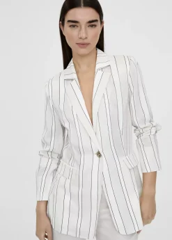 Americana blazer con rayas