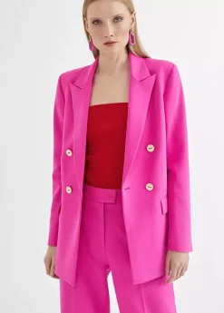 Americana cruzada monocolor