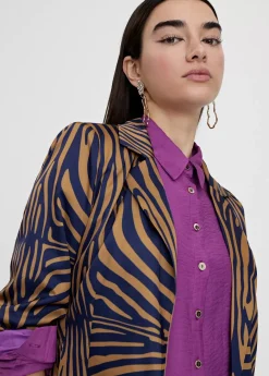 Americana estampado cebra