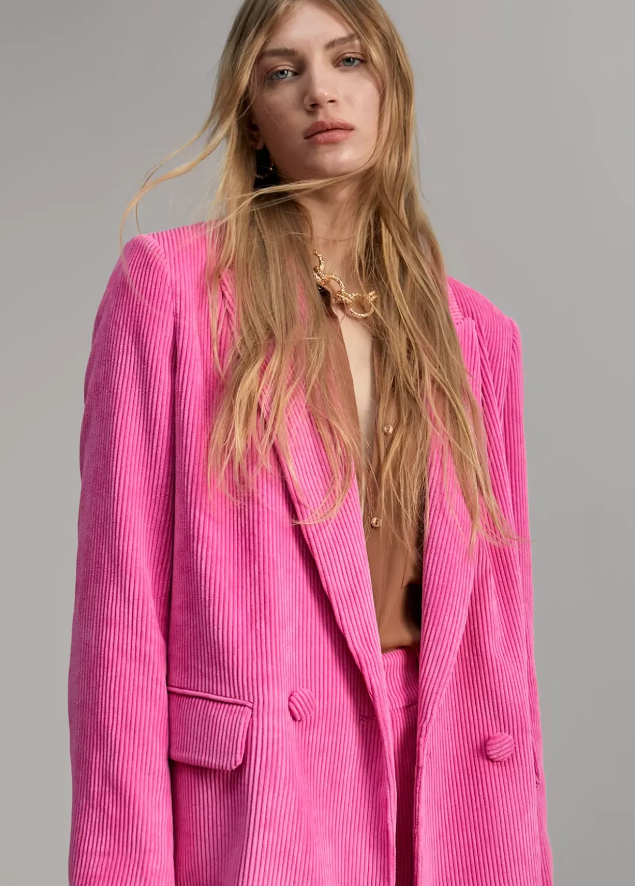 Americana oversize de pana