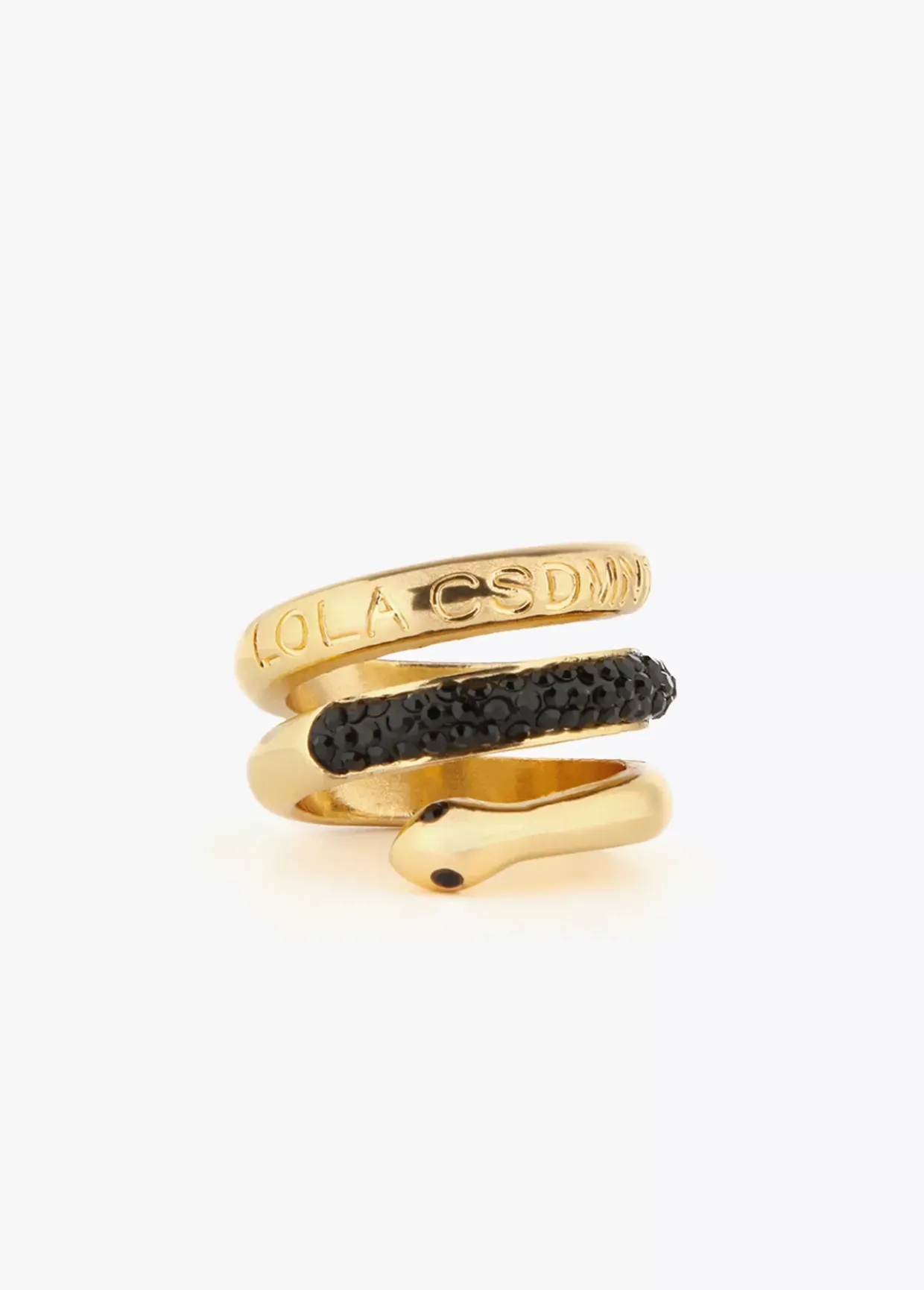 Anillo serpiente con cristales