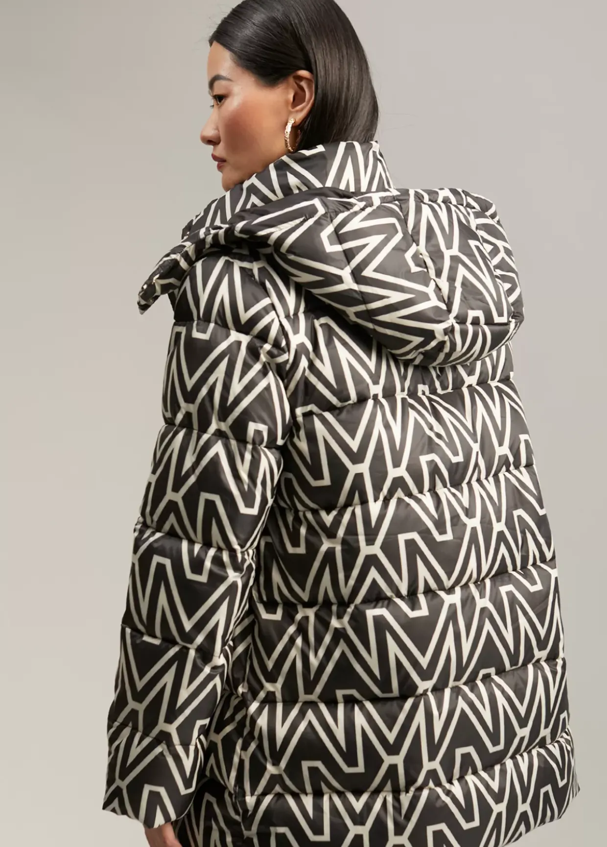 Anorak corto acolchado monograma