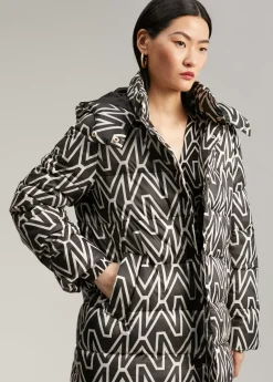 Anorak corto acolchado monograma