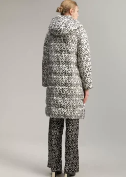 Anorak midi acolchado monograma