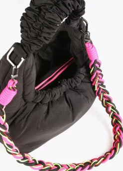 Bandolera acolchada asa trenzada