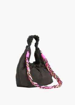 Bandolera acolchada asa trenzada