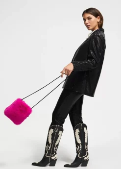 Bandolera efecto pelo