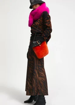 Bandolera efecto pelo