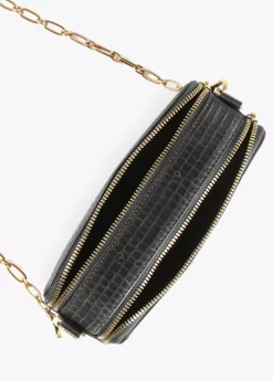 Bandolera efecto piel cocodrilo