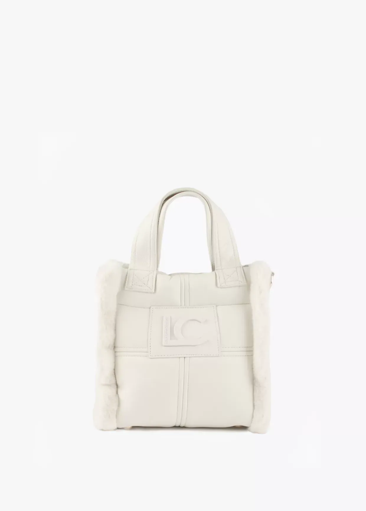 Bandolera efecto piel y pelo