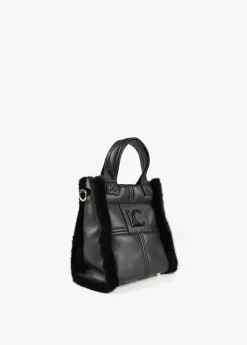 Bandolera efecto piel y pelo