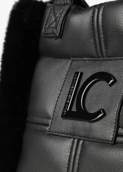 Bandolera efecto piel y pelo