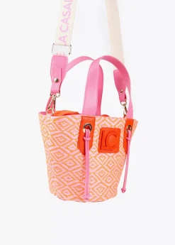 Bandolera tipo cesta efecto rafia