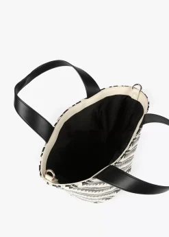 Bandolera tipo cesta efecto rafia