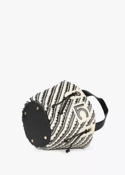 Bandolera tipo cesta efecto rafia