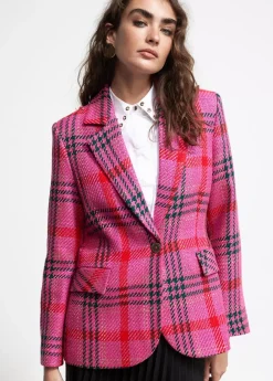 Blazer cuadros tweed