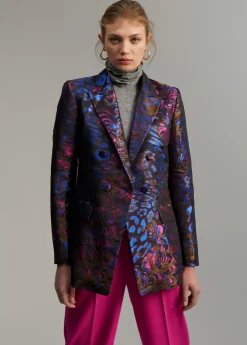 Blazer jacquard estampado