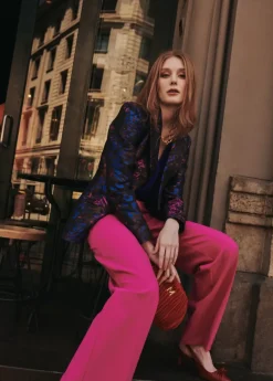 Blazer jacquard estampado