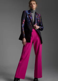 Blazer jacquard estampado