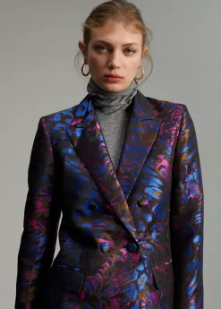 Blazer jacquard estampado