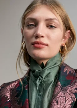 Blazer jacquard floral