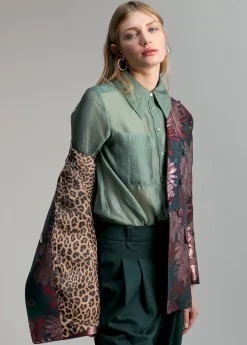 Blazer jacquard floral