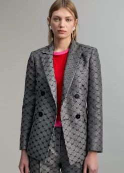 Blazer jacquard monograma