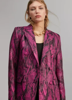 Blazer jacquard serpiente