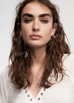 Blusa detalle eyelets