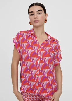 Blusa fluida estampada