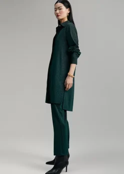 Blusón largo de punto lúrex