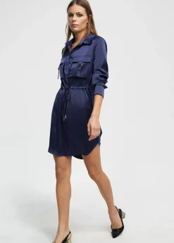 Blusón satinado ajustable