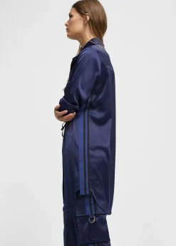 Blusón satinado ajustable