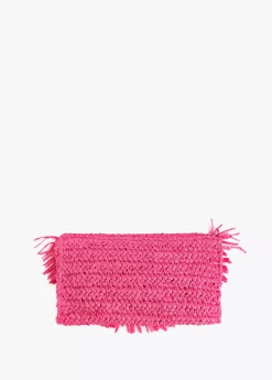 Bolsito bandolera efecto ráfia