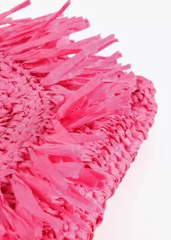 Bolsito bandolera efecto ráfia