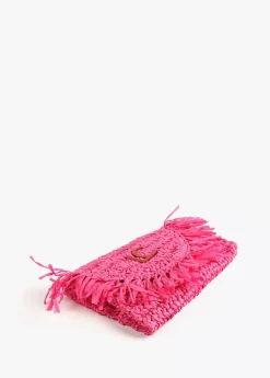 Bolsito bandolera efecto ráfia