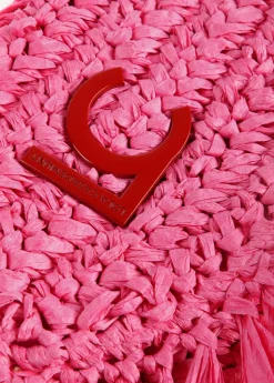 Bolsito bandolera efecto ráfia