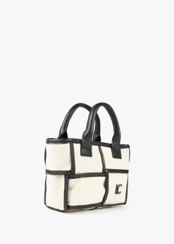 Bolso bandolera con detalles a contraste