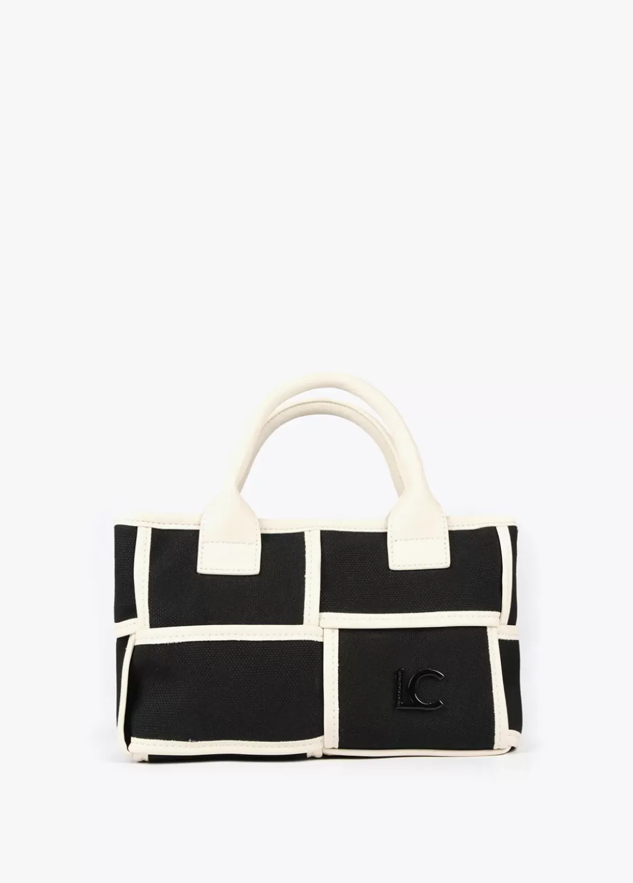 Bolso bandolera con detalles a contraste