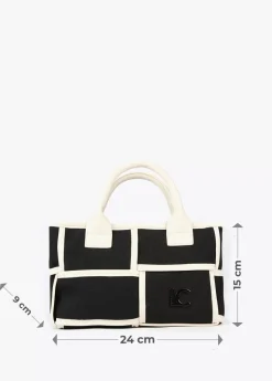 Bolso bandolera con detalles a contraste