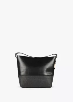 Bolso bandolera materiales combinados