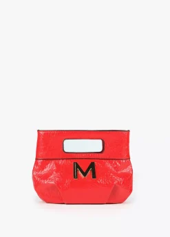 Bolso de mano con frunces