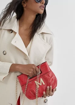 Bolso de mano con frunces