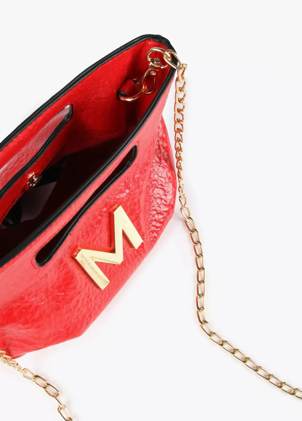 Bolso de mano con frunces